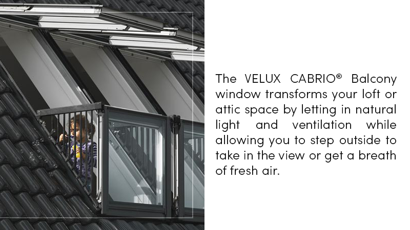 The VELUX CABRIO® Balcony window