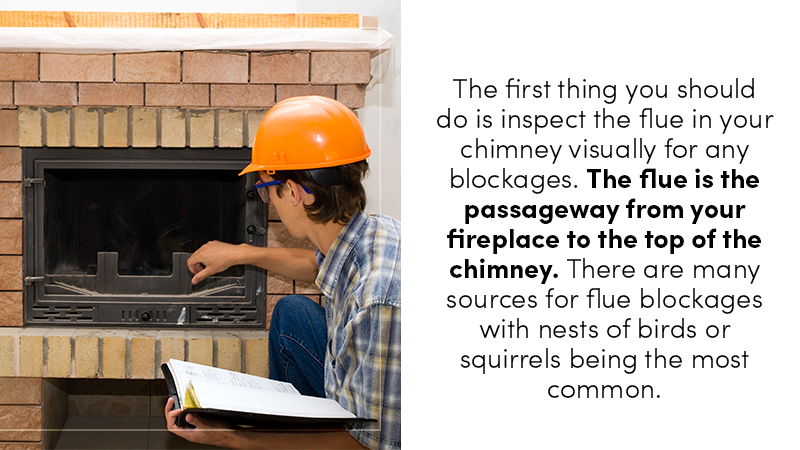 inspect flue in chimney