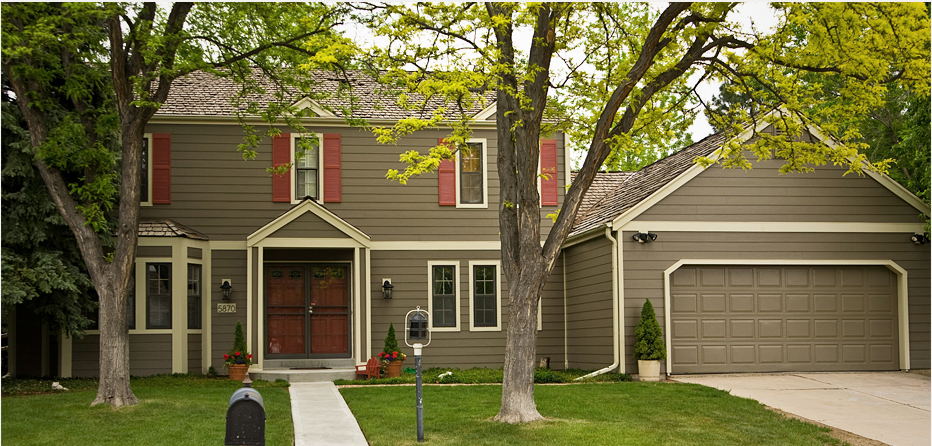 Green, Brown and Beige Siding Colors
