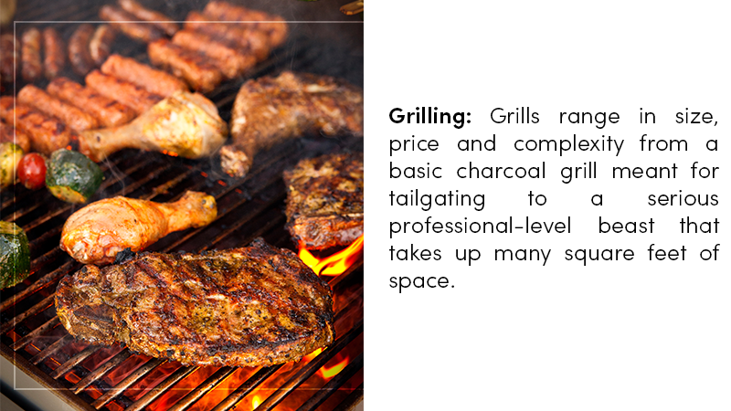 Grilling on a basic charcoal grill